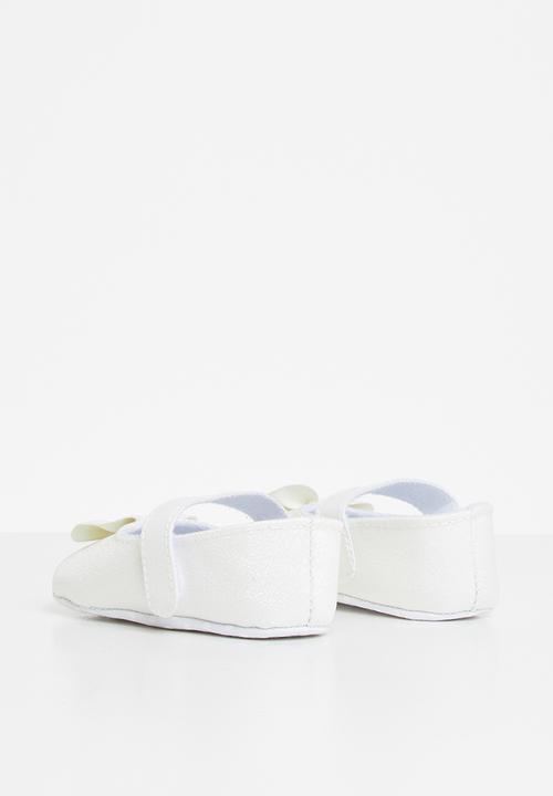 Pop Candy - Baby bow pumps - white