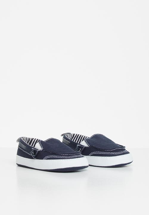Pop Candy - Baby boys boat shoe - navy