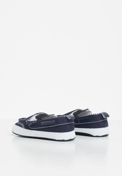 Pop Candy - Baby boys boat shoe - navy