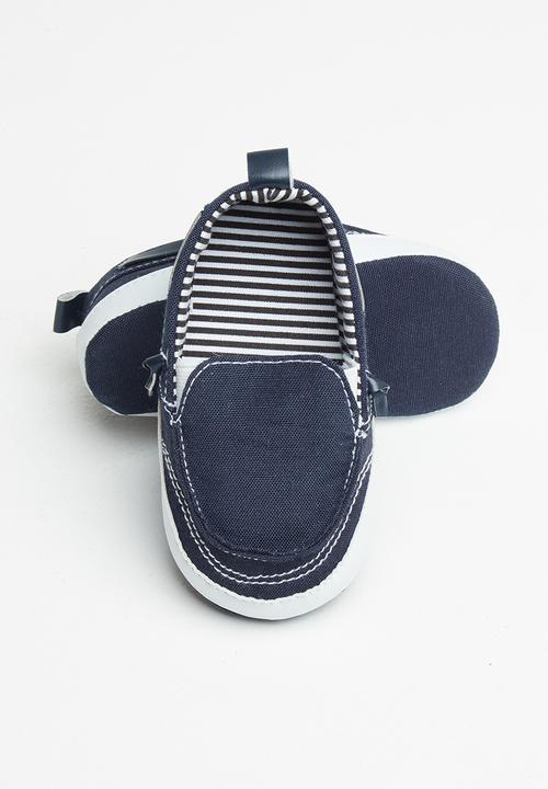 Pop Candy - Baby boys boat shoe - navy
