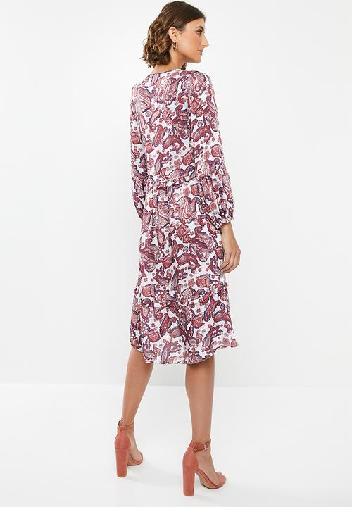 edit - Peasant dress - multi
