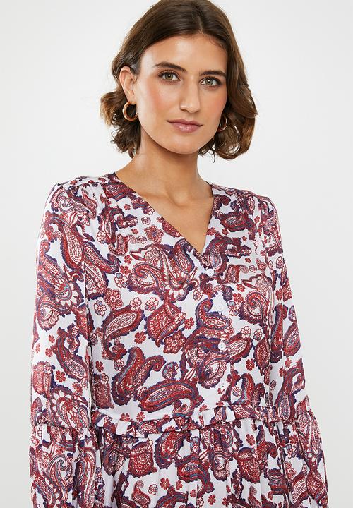 edit - Peasant dress - multi