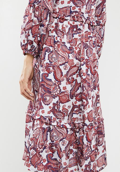 edit - Peasant dress - multi