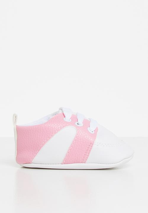 Pop Candy - Soft baby sneaker - pink & white