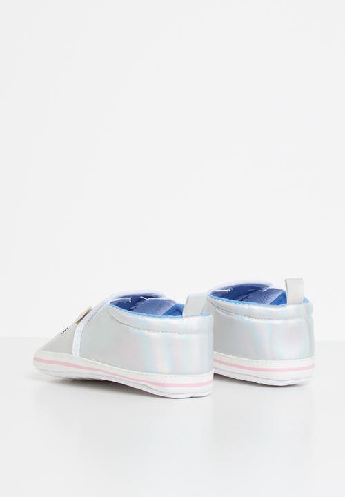 Pop Candy - Metallic unicorn shoe - silver