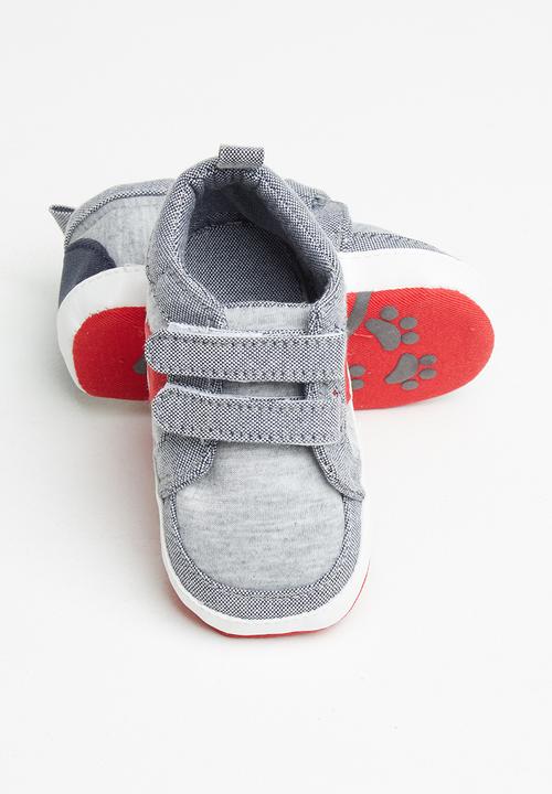 Pop Candy - Baby sneaker - grey/red