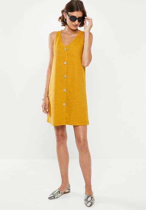 MANGO -  Jaqjun dress - yellow