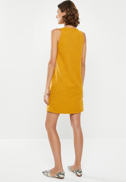 MANGO -  Jaqjun dress - yellow
