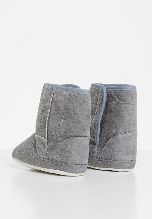 Pop Candy - Baby booties - grey
