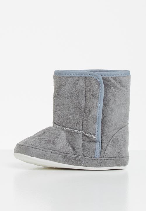 Pop Candy - Baby booties - grey