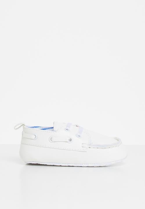 Pop Candy - Baby boat shoe - white