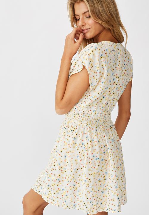 Cotton On - Woven ultimate tea dress - lily disty cannoli cream