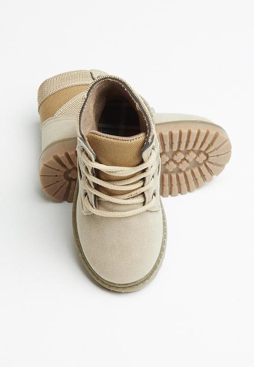 Pop Candy - Boys hi-cut boots - beige