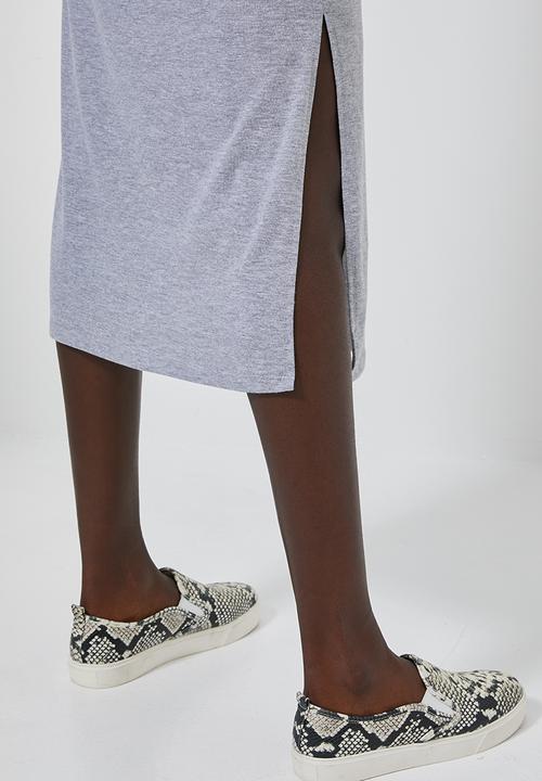 Superbalist - T-shirt dress with boxy sleeve - grey