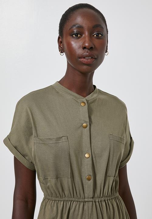 Superbalist - Utility style T-shirt dress - khaki