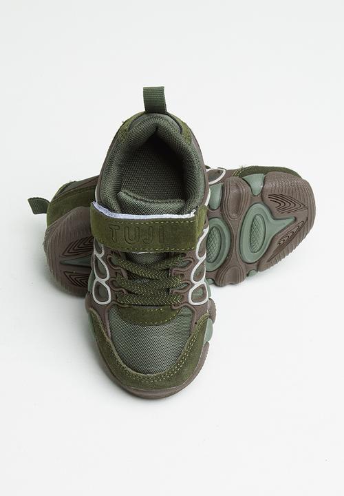 Pop Candy - Boys Velcro sneaker - khaki 