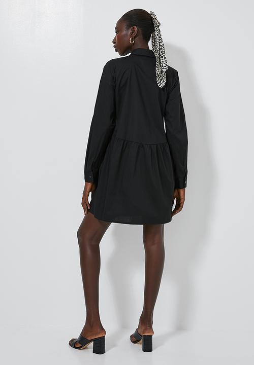 Superbalist - Babydoll shirt dress - black