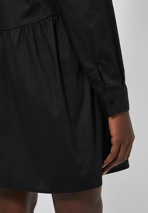 Superbalist - Babydoll shirt dress - black