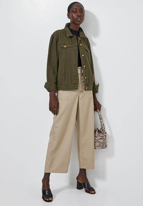 Superbalist - Denim trucker jacket - khaki