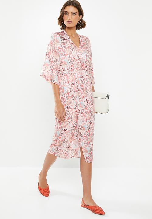 edit - Wrap over dress - multi