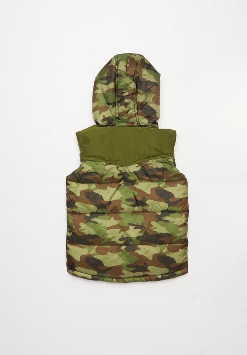 MINOTI - Camo padded gilet - multi 
