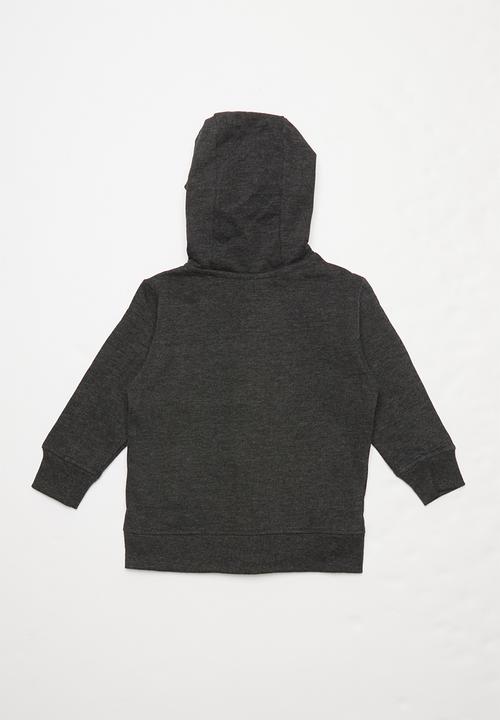 MINOTI - Brooklyn print basic hoodie - charcoal