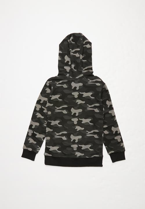 MINOTI - Kids hoodie - grey & black 