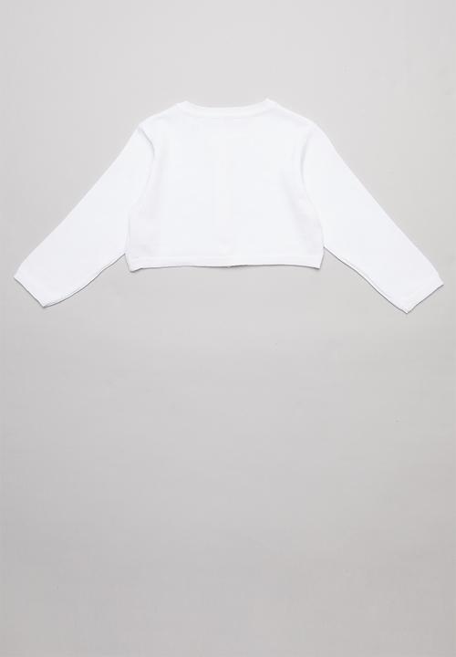Pop Candy - Organic cotton cardigan - white