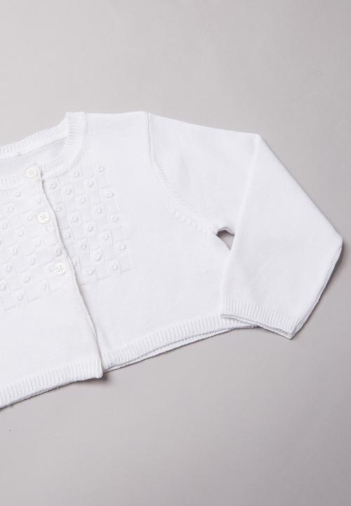 Pop Candy - Organic cotton cardigan - white