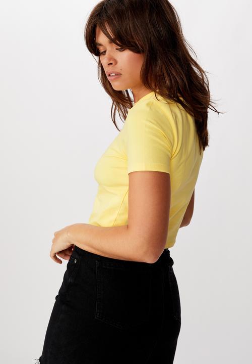 Factorie - Fitted graphic T-shirt devil chrub - lemon meringue