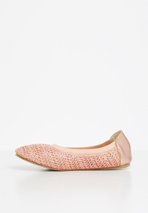 Cotton On - Girls pump -  sweet blush raffia