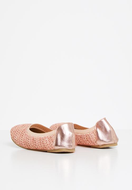 Cotton On - Girls pump -  sweet blush raffia