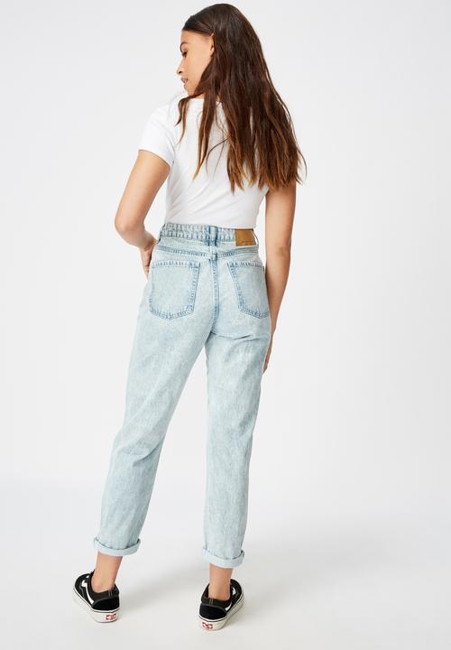 Factorie - Tapered mom jeans - sky blue