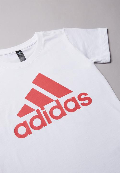 adidas Performance - Short sleeve tee - white & pink