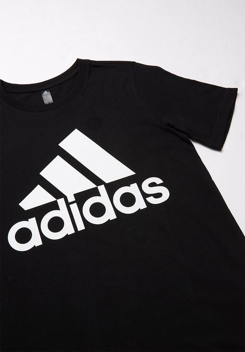 adidas Performance - Short sleeve tee - black/white