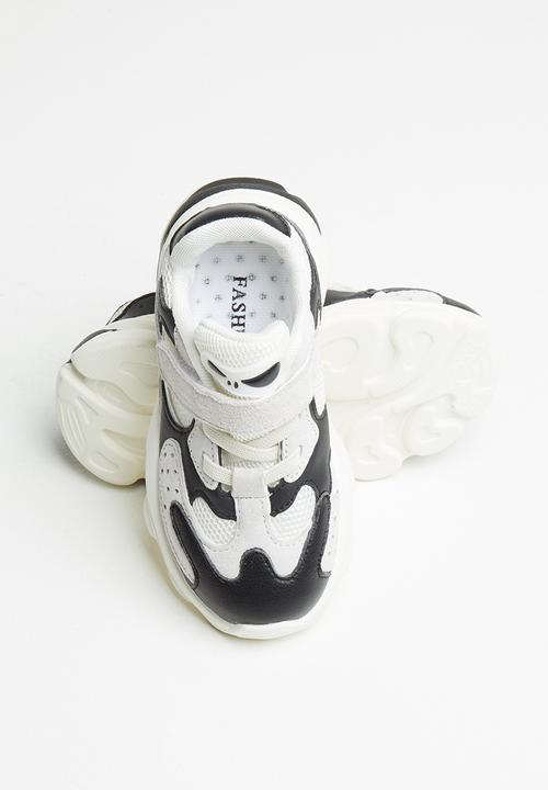 Pop Candy - Boys sneaker - black & white