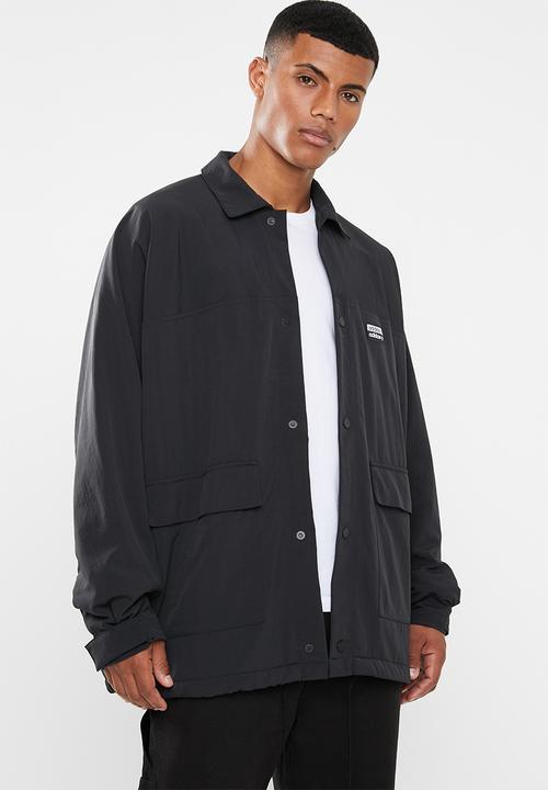 black adidas coat