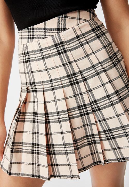Factorie - Pleated skirt - seashell check