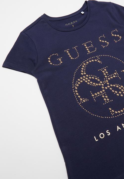 GUESS - Short sleeve varsha quatro tee - navy