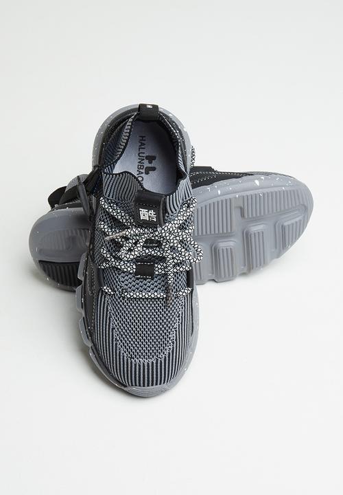 Pop Candy - Boys sneaker - - black & grey