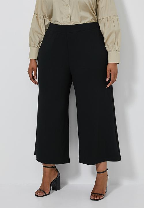 Superbalist - Wide leg culottes (plus) - black
