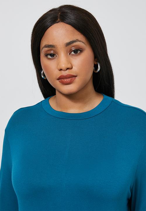 Superbalist - Ballerina sleeve pocket dress - blue