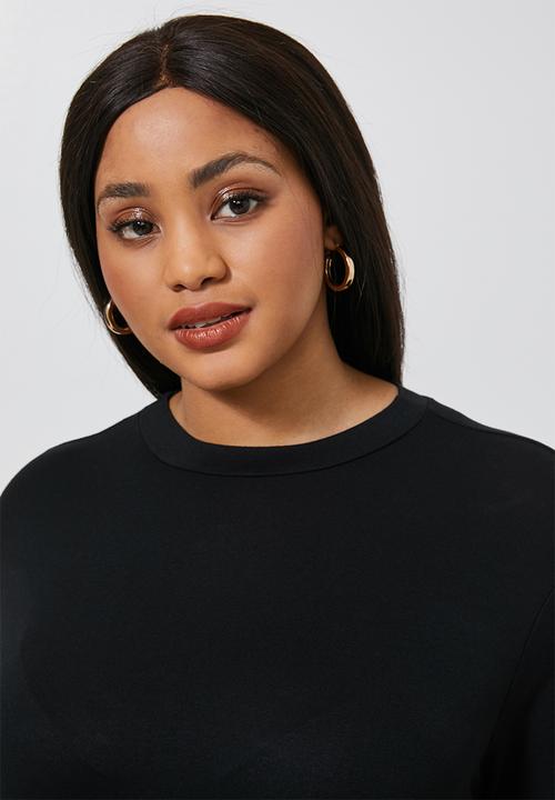 Superbalist - Ballerina sleeve pocket dress - black