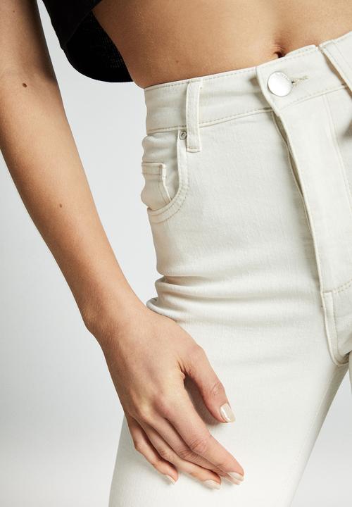 Cotton On - Stretch mom jean - ecru 