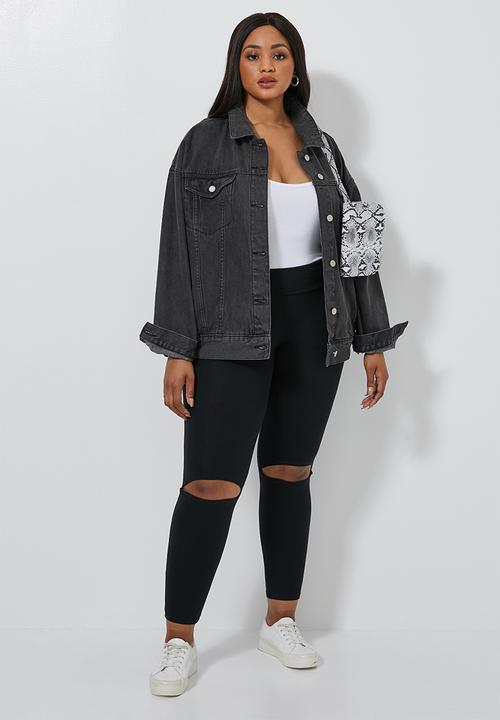 Superbalist - Knee slit leggings - black