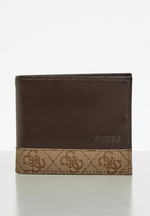 GUESS - Leonardo global wallet gift set - brown