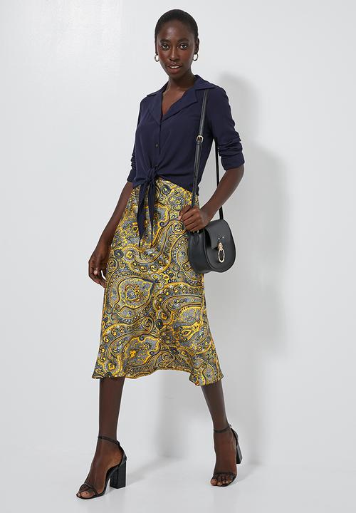 Superbalist - Bias midi slip skirt - multi 