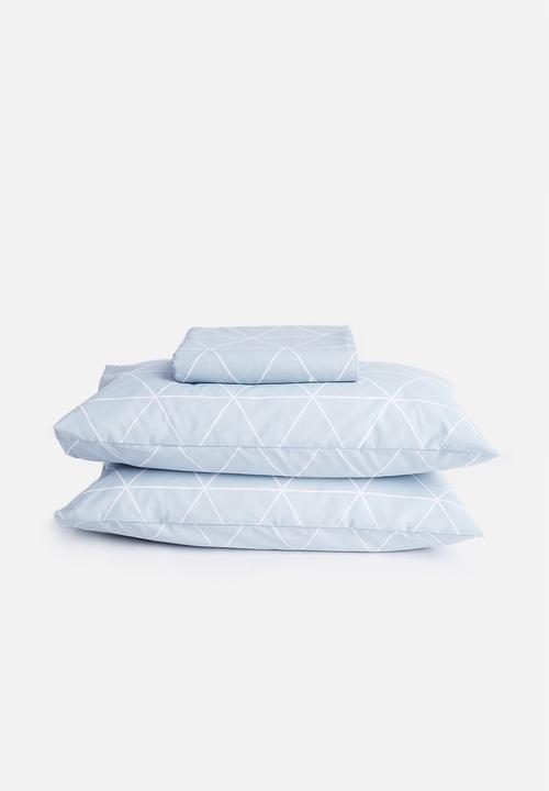 Sixth Floor - Ella printed duvet set - blue