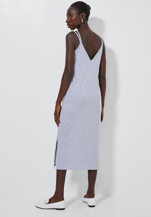 Superbalist - Knit strappy dress - grey 