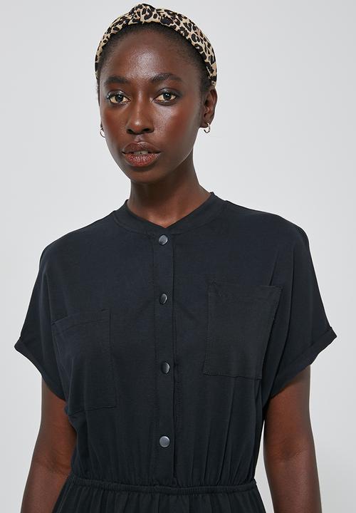 Superbalist - Utility style T-shirt dress - black